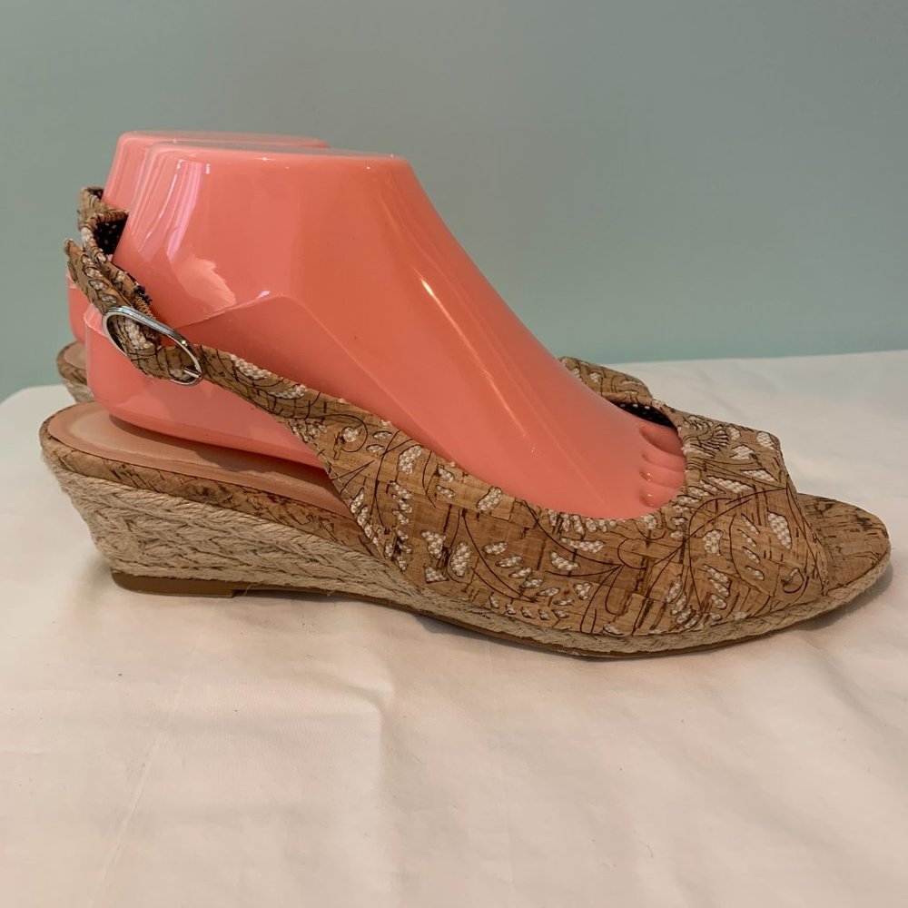Cork sling back Espadrilles